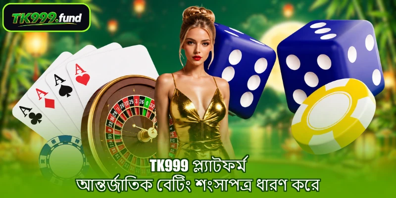 TK999 প্ল্যাটফর্ম আন্তর্জাতিক বেটিং শংসাপত্র ধারণ করে